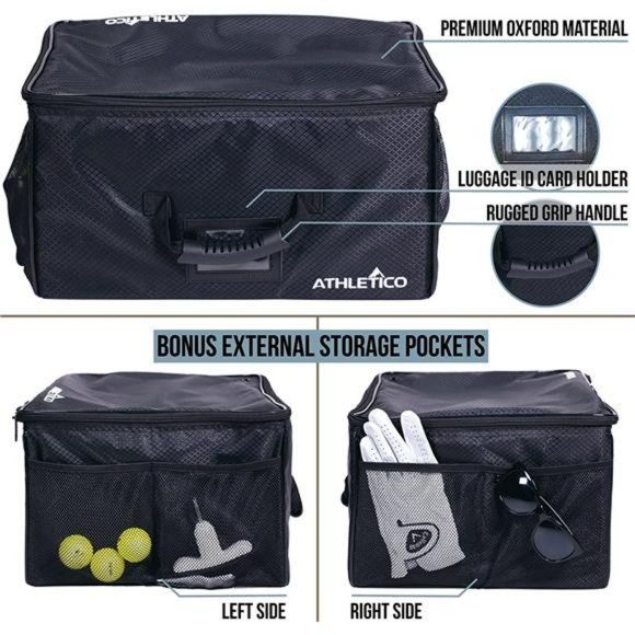 Athletico Golf Trunk Organizer Storage - Car Golf Locker | Collapsible - Picture 5 of 6